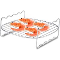 Support De Cuisson Pour Barbecue, Grille De Barbecue En Acier Inoxydable, Support De Grille Barbecue Avec, Support D'accessoires De Rechange Pour Friteuse à Air