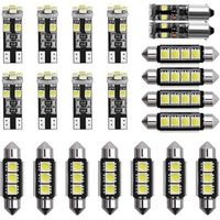 Ampoule LED 6000-8000K 12V blanche mini ampoule intérieure pour éclairage de plaque d'immatriculation de voiture