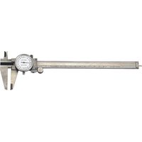 Messschieber aus Edelstahl mit Messuhr 200 mm Fervi c006/200