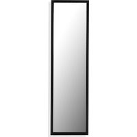 Miroir mural noir naturel 60x80cm – Cadre élégant en bois – Style moderne pour salon et chambre – Réflexion claire et lumineuse – Rogal