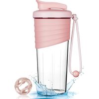 Shaker Protéiné de 700ml, Shaker à protéines avec Mixing Balle, Bouteille shaker de protéines pour Boisson Protéinée, Compléments Alimentaires En Poudre, Gourdes de Sport Sans BPA