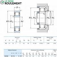 Roulement à rouleaux cylindriques NU1022-NSK