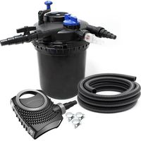 Kit set bassin 12000 litres 11 watts UVC pompe 6000 l/h tuyau 5 m kit de filtration
