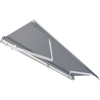 Toboli Tenda da sole con bracci a snodo e protezione UV 3x2,5m Antracite Montaggio a parete Balcone