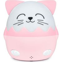 Lampada notturna musicale senza fili BigBen con proiezione Gatto Mia Bianco e Rosa