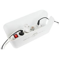 Kabelkanal-Kabelmanagementbox 31 x 13,5 x 13 cm Weiß