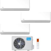 Ensemble climatiseur reversible tri-split 2kw + 2kw + 2kw mural connecté BREEZELESS E - MIDEA