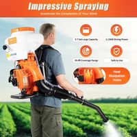 Moteur pulvérisateur essence, 2.13kw 14l sac à dos pulvérisateur deux temps moteur portée ≥ 12 m légumes, verger, jardin