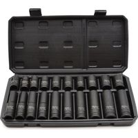Juego de vasos de impacto largos y cortos de 1/2" 10-19 mm (10)