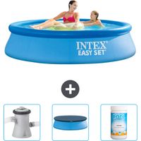 Intex Piscine Easy Set Ronde - 244x61 cm - 4-pièces SCB75