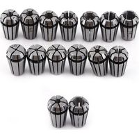 Vtizikl 15Pcs Set Er11 Pince à Ressort serrage pour CNC outil meulage machine de gravure et de fraisage Tour à outil