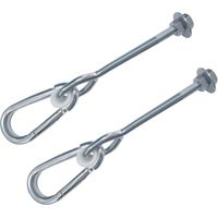 Lot de 2 crochets de balançoire de type 160 mm Boucle de balançoire accessoires de balançoire pour enfants crochet de balançoire