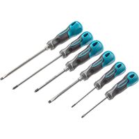 Gross 12164 6pcs Screwdriver Set with triple-component handles, S2 steel