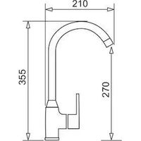 Pyramis Modelo grifo cocina acero inoxidable cromado