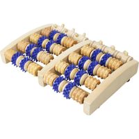 Rouleau de massage en bois pour pieds - 27 x 18 cm - Vivezen