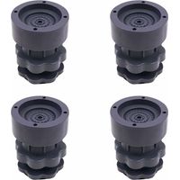 4-Piece Universal Adjustable Rubber Shock Pads for Washers, Dryers, Refrigerators