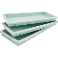 Tres moldes rectangulares para pasteles, color verde claro - 2976 - Scrapcooking -