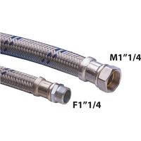 FLESSIBILE ANTIVIBRANTE M/F 1""1/4 IN ACCIAIO ZINCATO cm 40 - DN32