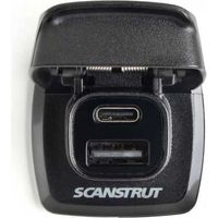 Scanstrut Flip Pro - Toma doble de carga rápida 12/24V USB-A y USB-C , para autocaravana, camper