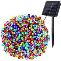Luci solari a stringa di Natale, BrizLabs 22M 200 LED luci solari a stringa per esterni impermeabili 8 modalità luci solari fatate decorazione per alberi giardino balcone patio recinzione matrimonio,