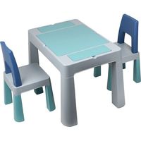 Multifunktionstisch - THERMOBABY - MULTIPLAY - Mit 2 Stühlen - Grau / Blau