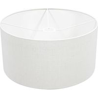 Steinhauer - lampenschirm - Shade - weiß - leinen - Ø 40cm - E27