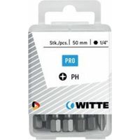 Ensemble pointes tournevis Phillips witte argenté 50 mm