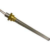 Ricambi Pellet Candeletta Resistenza Accensione per Stufa a Pellet Raccordo Filettato 3/8" GAS Diametro 9,5mm 350W Lunghezza Totale 150mm