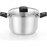 Olla Monix Elite Inox M240230/ 30cm/ 12L/ Acero Inoxidable/ Apta para Inducción