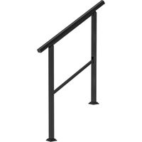Treppengeländer für 2-3 Stufen, 94cm, Winkelverstellbar Handlauf Außen und Innen Metall Schwarz
On-Site
