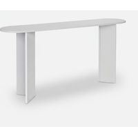 Minimalistisches Ovales Eingangskonsolentisch Sira - Weiß