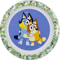 Piatto piatto in plastica Bluey per microonde, in plastica per bambini