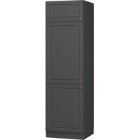 Kühlumbauschrank Fame-Line, Anthrazit-Gold Landhaus, 60 cm, Vicco