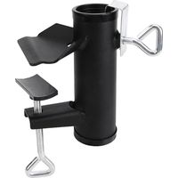 Patio Umbrella Holder Deck Umbrella Clamp Heavy Duty Steel Patio Umbrella Clamp Bench Buddy Deck Umbrella Stand Fixed Clip for Deck,Bleachers,Tailgates,Railing,Boats,Poles,Fences,Picnic Table
