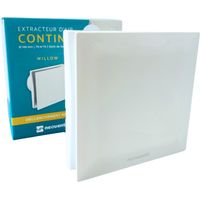 WILLOW TH - V1 - Extracteur d'air pour Salle de Bain/WC - Détection d'Humidité avec Minuterie Intégrée - Faible consommation - Silencieux - Résistant à l'Eau - Installation Murale et Plafond