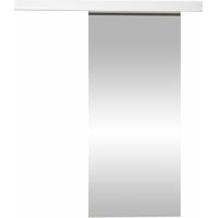 Mirjan24 – Porte coulissante blanche 770mm x 2050mm – Système Laguna – Mécanisme silencieux – Aluminium stratifié – Pour espaces modernes