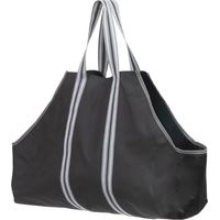 Polyester Kaminholztasche Buche Schwarz 23 kg