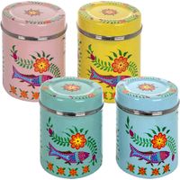 Signes Grimalt Box da cucina Caja Women India 4 Uni. Mughe e navi multicolori 11x11x14cm 25001