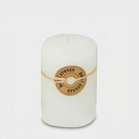 Vela aromática de vainilla cilíndrica 7x9 cm - Blanco