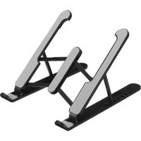 Support INF pour ordinateur portable double et réglable en noir 11-15.6''