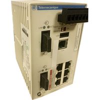 Telemecanique TCSESM083F2CU0 Verwalteter Ethernet-Switch 6 Kupferports - 2 Multimode-Glasfaserports