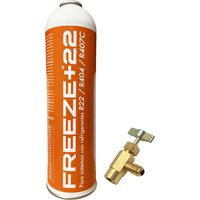 Refrigerante Orgánico 400g Sustituto R22 R404 R407C Equivale a 1kg de Gas Incluye Válvula Alta Eficiencia y Ahorro