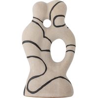 Escultura Eugénie Bloomingville gres natural 35,5 cm