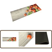 Tapis de cuisine lavable impression de tomates 45x150cm velours - Tapis De Cuisine - Tapis Absorbant - Tapis Décoratif - Tapis Moderne - Tapis Gris