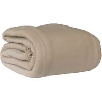 Couverture polaire 220x240 gris perle