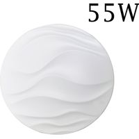 Plafoniera Led Soffitto Rotonda Bianca 55W Luce Fredda Moderno Onde ET-06067