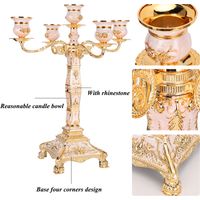 Candélabre Élégant pour Décoration de Table de Mariage et Salle à Manger Vintage