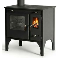 Prometey LTD Holzherd R ECO INOX Mit Edelstahlbackofen und Linke Version