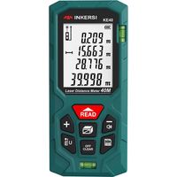 Télémètre laser portable avec roulette de mesure digitale – distance de mesure 70 m