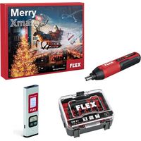 Flex – Calendrier de l'Avent 2024 – Visseuse sans fil SD 5-300 4.0 – Télémètre laser ADM 30 smart – Boîte d'embouts 31 pièces